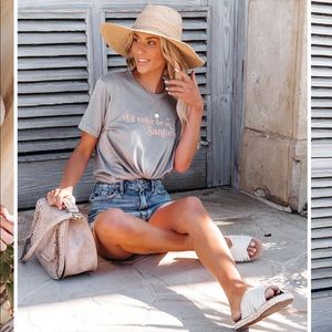 Vici I’d Rather Be in Santorini T-shirt